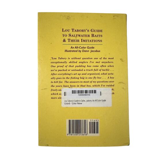Lou Tabory's Guide to Saltwater Baits & Their Imitations 1995 First Edition - Picture 2 of 4